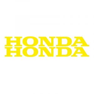 Aufklebersatz Honda Wort Gelb 22CM