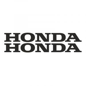 Aufklebersatz Honda Wort Schwarz 22CM
