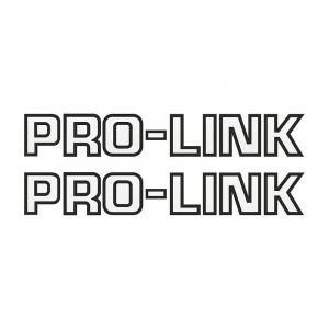 Aufklebersatz Pro-Link Schwarz auf Transparent 26CM