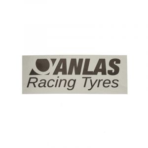 Aufkleber Anlas Racing Tyres Grau 100X38MM