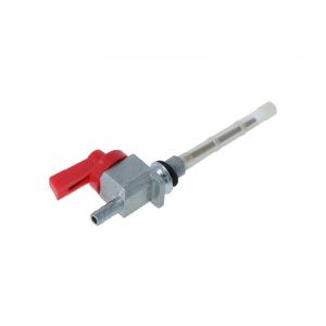 Benzinhahn M10 X 1 Recht Rot - Oldtimer