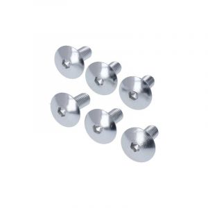 Schraubensatz M6X15 Aluminium Silber - 6 Stück