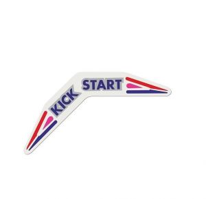 Aufkleber Kickstart Tomos A3 Rot/Violett/Blau