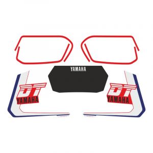 Aufklebersatz Yamaha DT Blau/Weiß/Rot