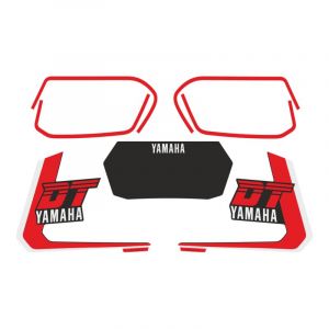 Aufklebersatz Yamaha DT Weiß/Rot/Schwarz