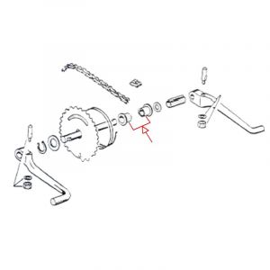 Pedalwelle Reparatursatz Gilera Citta / Vespa Bravo