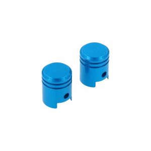 Ventilkappen Modell Kolben Blau