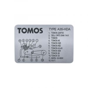 Modellidentifizierungsaufkleber Tomos A35