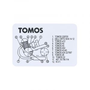 Modellidentifizierungsaufkleber Tomos A52