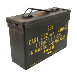 Munitionskiste .30 Cal Metall Patina