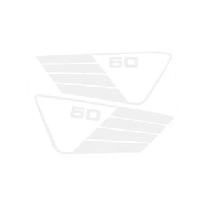 Seitenteilaufkleber Yamaha FS1 Wei&szlig;