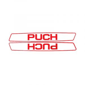 Tank Transfersatz Puch Maxi Weiß/Rot