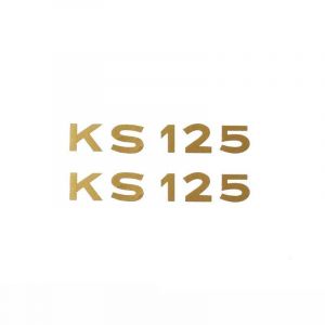 Aufklebersatz Text Zundapp KS125 Gold