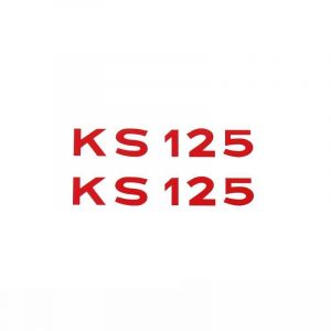 Aufklebersatz Text Zundapp KS125 Rot