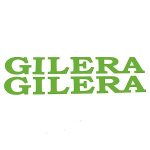 Gilera Wort Aufkleber Grün