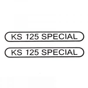 Aufklebersatz Tank Zundapp KS125 Special Schwarz