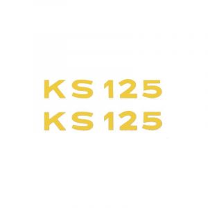 Aufklebersatz Text Zundapp KS125 Gelb