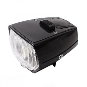 Scheinwerfer LED Quadrat Puch Maxi Schwarz mit Schalter