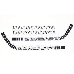 Aufklebersatz Zundapp Rille Tank