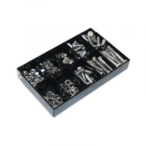 Sortiment Satz Sechskantschrauben/Muttern M6 Edelstahl - 150 Teilig