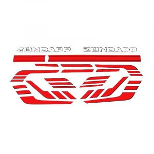 Aufklebersatz Zündapp 529/530 - Rot