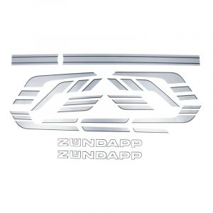 Aufklebersatz Zundapp 529/530 - Silber/Grau