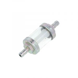 Benzinfilter Chrom Transparent