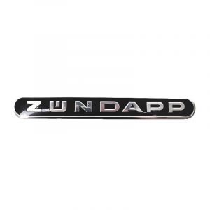 Tankemblem Zundapp Schwarz/Silber