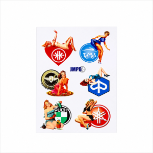 Aufklebersatz JMPB Pin-Up Moped