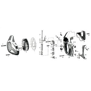 Kühldeckel Handschalter Sachs 50/3