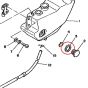 Gummi für Objektiv Ölreservoir Yamaha FS1/DT