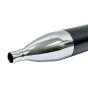 Auspuffdämpfer Zigarre Universal Schwarz/Chrom 28MM