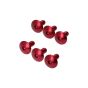 Schraubensatz M6X15 Aluminium Rot - 6 Stück