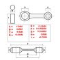 Pleuelstange Honda MBX8/MTX8 Pro-X