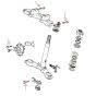 Schraubensatz Gabel Honda MT