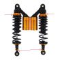 Stoßdämpfer Schwarz/Gold Sport 320MM