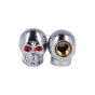 Ventilkappen Modell Totenkopf Chrom