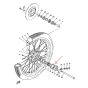Simmerring Vorderrad Yamaha RD Links