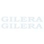 Gilera Wort Aufklebersatz Weiß Groß 320X55MM