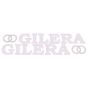 Aufklebersatz Gilera + Logo Weiß