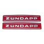 Tankaufkleber Zundapp 529 Kurzbahn Rot