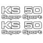Aufklebersatz Zundapp KS50 Supersport 4-Teilig