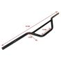 Lenker Moto Cross Schwarz Stahl