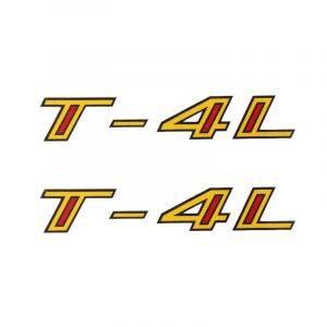 Rahmenaufkleber Satz Tomos T-4L Gelb/Rot