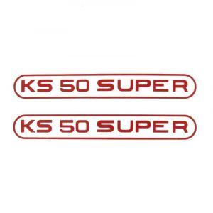 Aufklebersatz Tank Zundapp KS50 Super Rot