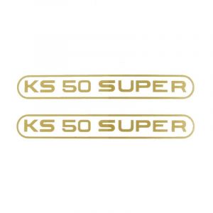 Aufklebersatz Tank Zundapp KS50 Super Gold