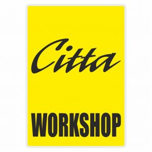 Workshop Aufkleber Citta Gelbe English