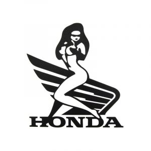 Aufklebersatz Honda Wing Woman Schwarz 140X155MM