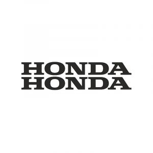 Aufklebersatz Honda Wort Schwarz 12CM