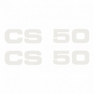 Aufklebersatz Zundapp CS50 Weiß - 2 Stück